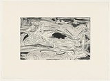 Artist: LOANE, John | Title: Green and red | Date: 1987 | Technique: burnished-etching, printed in black ink, from one plate