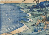 Artist: Haefliger, Paul. | Title: Sublime Point above Bulli. | Date: 1936 | Technique: woodcut, printed in colour in the Japanese manner, from one cherry woodblock