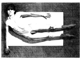 Artist: Kelly, William. | Title: (Person on studio floor) | Date: 1982 | Technique: lithograph | Copyright: © William Kelly
