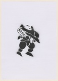 Artist: HAHA, | Title: Robot III. | Date: 2004 | Technique: stencil, printed in black ink, from one stencil