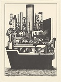 Artist: Paterson, Jim. | Title: Port Melbourne | Date: 1981 | Technique: lithograph, printed in black ink, from one stone [or plate]