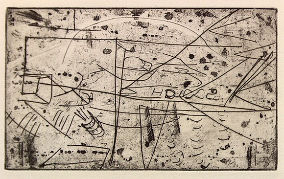 Artist: b'Furlonger, Joe.' | Title: b'Scotch /target pits' | Date: 1992, May-July | Technique: b'etching, printed in black ink, from one plate'