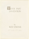 Artist: EWINS, Rod | Title: Four part invention. | Date: 1978, April | Technique: screenprint, white embossed cover