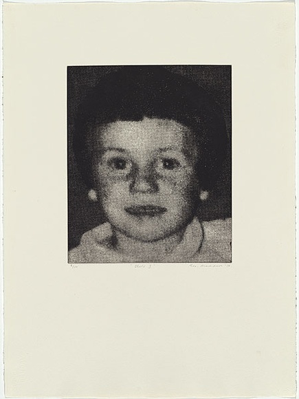 Artist: b'MADDOCK, Bea' | Title: b'Child I' | Date: 1974 | Technique: b'photo-etching and aquatint, printed in black ink, from one zinc plate'