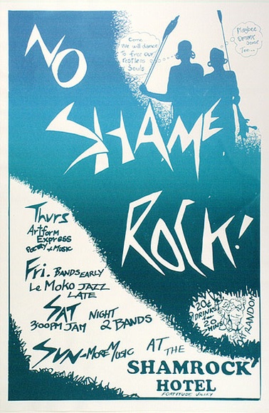 Artist: b'ACCESS 7' | Title: b'No Shame' | Date: 1991, July | Technique: b'screenprint, printed in colour, from one stencil'