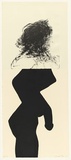 Artist: PARR, Mike | Title: not titled. | Date: 2001 | Technique: lithograph, printed in black ink, from one stone; woodcut, printed in black ink, from one block