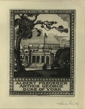 Artist: FEINT, Adrian | Title: Bookplate: Albert Frederick Arthur George Duke of York. | Date: 1927 | Technique: etching, printed in black ink, from one plate | Copyright: Courtesy the Estate of Adrian Feint