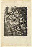 Artist: b'Halpern, Stacha.' | Title: b'not titled [Face]' | Date: 1956 | Technique: b'lithograph, printed in black ink, from one stone [or plate]'