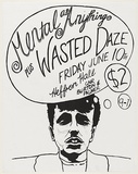 Artist: UNKNOWN | Title: Mental as Anything plus Wasted Daze | Date: 1977 | Technique: screenprint, printed in black ink, from one stencil
