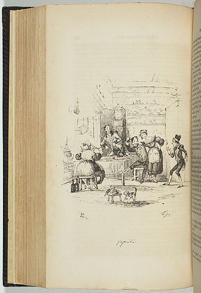 Title: b'not titled [Mr Trotter enters the room]' | Date: 1838 | Technique: b'lithograph, printed in black ink, from one stone'