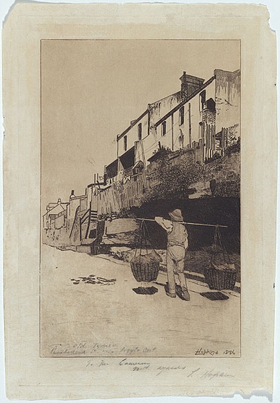 Artist: b'Hopkins, Livingston.' | Title: b'Old Sydney, Cumberland Street, Argyle Cut.' | Date: 1886 | Technique: b'etching, printed in black ink, from one plate'