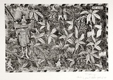 Artist: b'COLEING, Tony' | Title: b'Tahiti - Perle du Pacifique.' | Date: 1984 | Technique: b'etching, printed in black ink, from one zinc plate'
