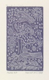 Artist: b'HANRAHAN, Barbara' | Title: b'Flora' | Date: 1989 | Technique: b'relief-etching, printed in black ink, from one plate'