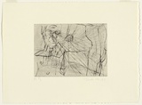 Artist: PARR, Mike | Title: River of the Gaze 3 | Date: 1989 | Technique: drypoint, printed in black ink, from one copper plate