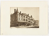 Artist: b'PLATT, Austin' | Title: b'Veterans, George St North' | Date: 1982 | Technique: b'etching, printed in black ink, from one plate'