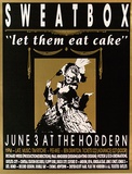 Artist: Sweatbox Productions. | Title: Sweatbox. let them eat cake [large version] | Date: (1989) | Technique: screenprint, printed in black and gold ink, from two stencils