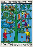 Title: b'World environment day' | Date: 1992 | Technique: b'offset-lithograph, printed in colour'