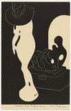 Artist: Thake, Eric. | Title: Greeting card: Christmas (Sacred and Profane Love) | Date: 1954 | Technique: linocut, printed in black ink, from one block