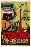 Artist: b'Clutterbuck, Bob.' | Title: b'Radio venceremos.' | Date: 1984 | Technique: b'screenprint, printed in colour, from multiple stencils'