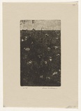 Artist: b'WILLIAMS, Fred' | Title: b'Upwey landscape number 4' | Date: (1965-66) | Technique: b'ething, engraving, mezzotint and flat biting, printed in black ink, from one copper plate' | Copyright: b'\xc2\xa9 Fred Williams Estate'