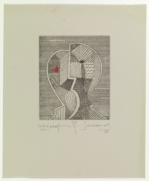 Artist: b'SELLBACH, Udo' | Title: b'not titled' | Date: 1960-80 | Technique: b'etching'