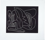 Artist: LEACH-JONES, Alun | Title: not titled [2] | Date: 1986, February - March | Technique: linocut, printed in black ink, from one block | Copyright: Courtesy of the artist