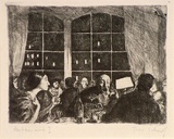 Artist: b'Scharf, Theo.' | Title: b'Restaurant I' | Date: c.1922 | Technique: b'etching, printed in black ink, from one plate' | Copyright: b'\xc2\xa9 The Estate of Theo Scharf.'