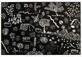 Artist: b'Petyarre, Jessie.' | Title: b'not titled [No.62]' | Date: 1990 | Technique: b'woodcut, printed in black ink, from one block'