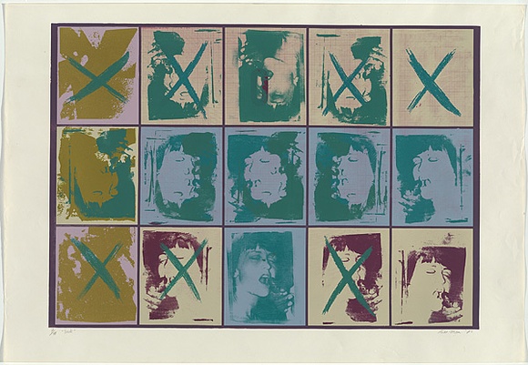 Artist: b'MEYER, Bill' | Title: b'Suck' | Date: 1972 | Technique: b'screenprint, printed in colour, from seven stencils (direct emulsion and block-out)' | Copyright: b'\xc2\xa9 Bill Meyer'