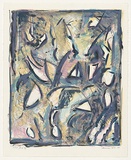 Artist: b'Leti, Bruno.' | Title: b'Displaced garden' | Date: 1987 | Technique: b'lithograph, printed in colour, from four stones'