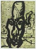 Artist: PARR, Mike | Title: Stick into eye, # 5 | Date: 1993 | Technique: etching and aquatint, printed in colour, from two plates