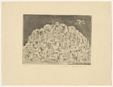 Artist: b'Kaiser, Peter.' | Title: b'Tourettes' | Date: 1952 | Technique: b'etching, printed in black ink, from one plate'