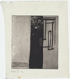 Artist: b'MADDOCK, Bea' | Title: b'Calligraphy' | Date: 1959 | Technique: b'etching, aquatint and deep etch, printed in black ink with plate-tone, from one copper plate'