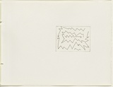 Artist: JACKS, Robert | Title: not titled [abstract linear composition]. [leaf 17 : recto] | Date: 1978 | Technique: etching, printed in black ink, from one plate