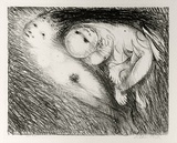 Artist: BOYD, Arthur | Title: St Francis lying in the flames. | Date: (1965) | Technique: lithograph, printed in black ink, from one plate | Copyright: Reproduced with permission of Bundanon Trust