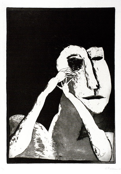 Artist: b'BALDESSIN, George' | Title: b'not titled.' | Date: 1965 | Technique: b'etching and aquatint, printed in black ink, from one plate'