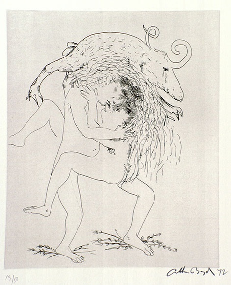 Artist: b'Stark, Peter.' | Title: b'Repudiation.' | Date: 1971 | Technique: b'etching'