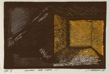 Artist: b'Marshall, Jennifer.' | Title: b'Towards the light IV' | Date: 1993 | Technique: b'linocut and woodcut, printed in colour, from three blocks; handcoloured with grey pastel'