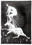 Artist: BOYD, Arthur | Title: The lady betrays the unicorn. | Date: 1973-74 | Technique: aquatint, printed in black ink, from one plate | Copyright: Reproduced with permission of Bundanon Trust