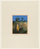 Artist: b'HARVEY, Geoffrey' | Title: bTeddy in Centennial park '54 | Date: 1977 | Technique: b'photo-screenprint, printed in colour, from multiple stencils'