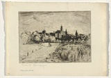 Artist: Rosenstengel, Paula. | Title: Melbourne | Technique: etching, printed in black ink, from one plate