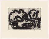 Artist: Harris, Jeffrey. | Title: To make thin and worn | Date: 2000 | Technique: liftground etching and aquatint, printed in black ink, from one plate