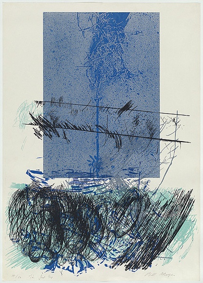 Artist: b'MEYER, Bill' | Title: b'The final gap.' | Date: 1980 | Technique: b'screenprint, printed in seven colours, from multiple screens (half tone photo and charcoal on acetate for indirect stencils)' | Copyright: b'\xc2\xa9 Bill Meyer'