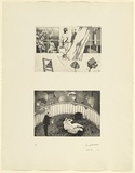 Artist: b'BALDESSIN, George' | Title: b'According to des Esseintes 3.' | Date: 1976 | Technique: b'etching and aquatints, printed in black ink, each from one plate' | Copyright: b'Courtesy of the artist'