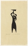 Artist: b'Counihan, Noel.' | Title: b'Demonstrator.' | Date: 1978, July | Technique: b'woodcut, printed in black ink, from one block'