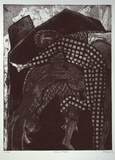 Artist: b'Edwards, Annette.' | Title: b'House of Jesters' | Date: 1985 | Technique: b'hard-ground and soft-ground etching and aquatint, printed in black ink, from one plate'