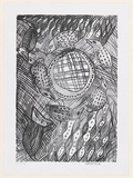 Artist: Yunupingu, Nancy Gaymala. | Title: Djirikitj (quail) | Date: 2001, February - March | Technique: lithograph, printed in black ink, from one stone
