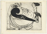 Artist: BOYD, Arthur | Title: Potter throwing a black figure. | Date: (1968-69) | Technique: etching and aquatint, printed in black ink, from one plate | Copyright: Reproduced with permission of Bundanon Trust