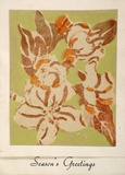 Artist: Craig, Sybil. | Title: Christmas card:  Flower. | Date: 1942 | Technique: linocut, printed in colour, from multiple blocks