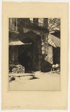 Artist: Menpes, Mortimer. | Title: not titled [An Indian gateway]. | Date: (1910?) | Technique: etching, printed in black ink, from one plate